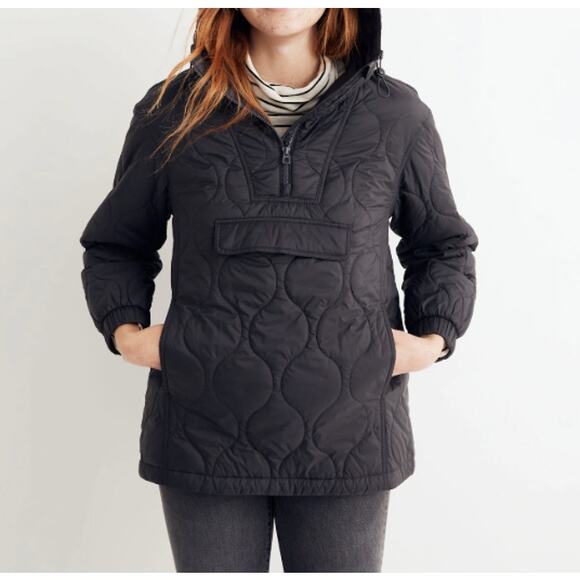 Madewell Black Quilted Puffer Jacket - Picture 1 of 9